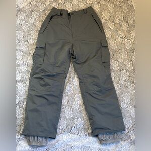 Turbine Performance Boardwear Men’s Snow Pants Gray Size Large Cargo Insulated
